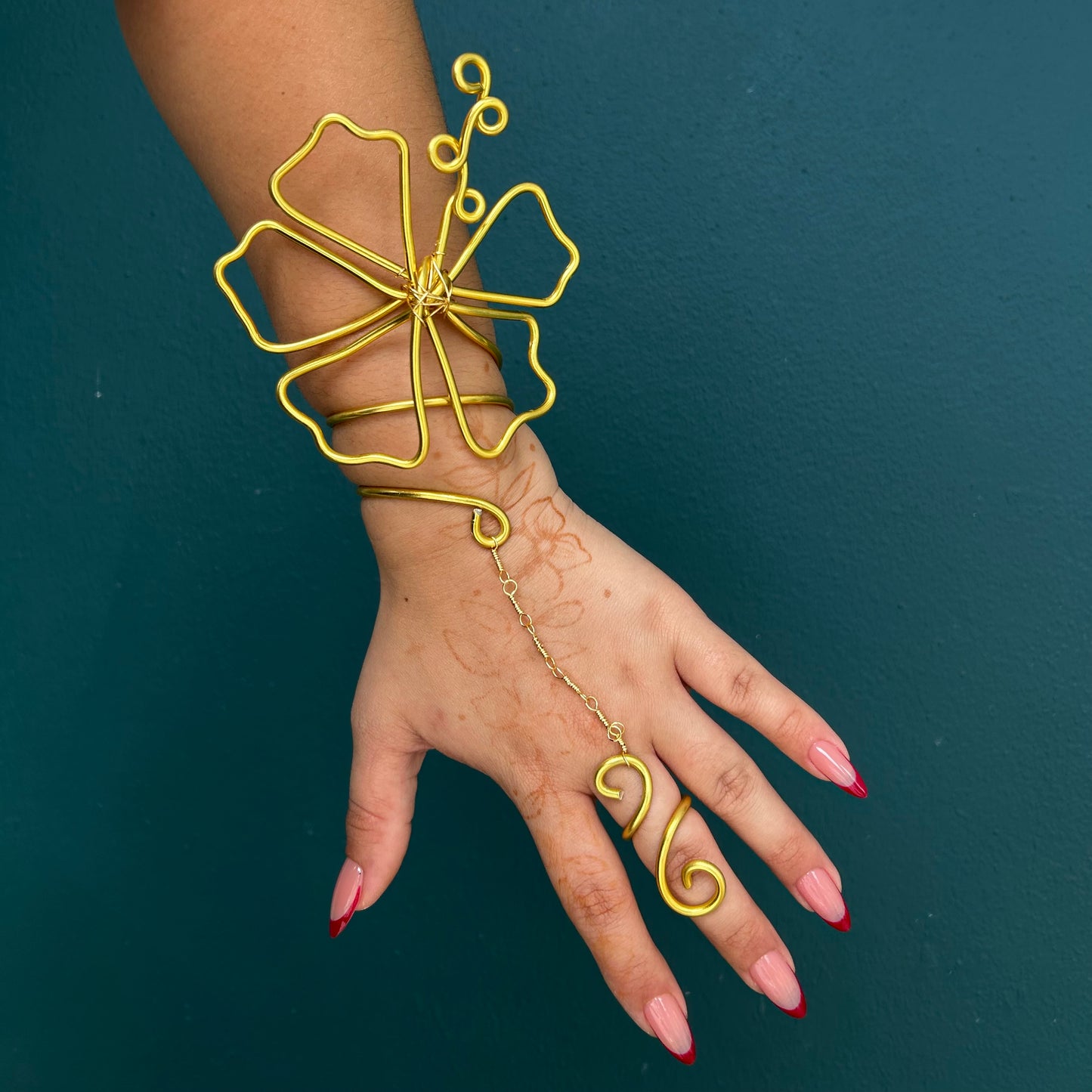 Maga Hand Cuff Bracelet + Ring
