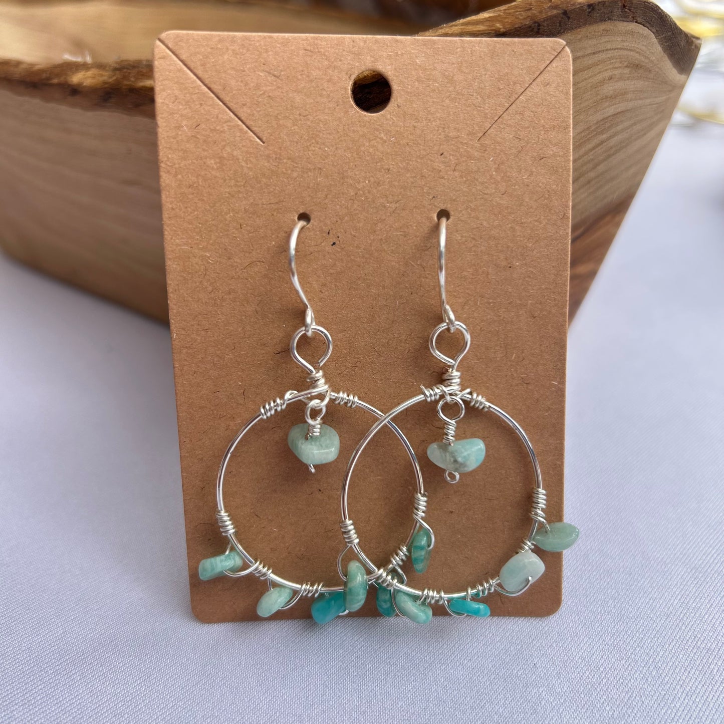Larimar earrings