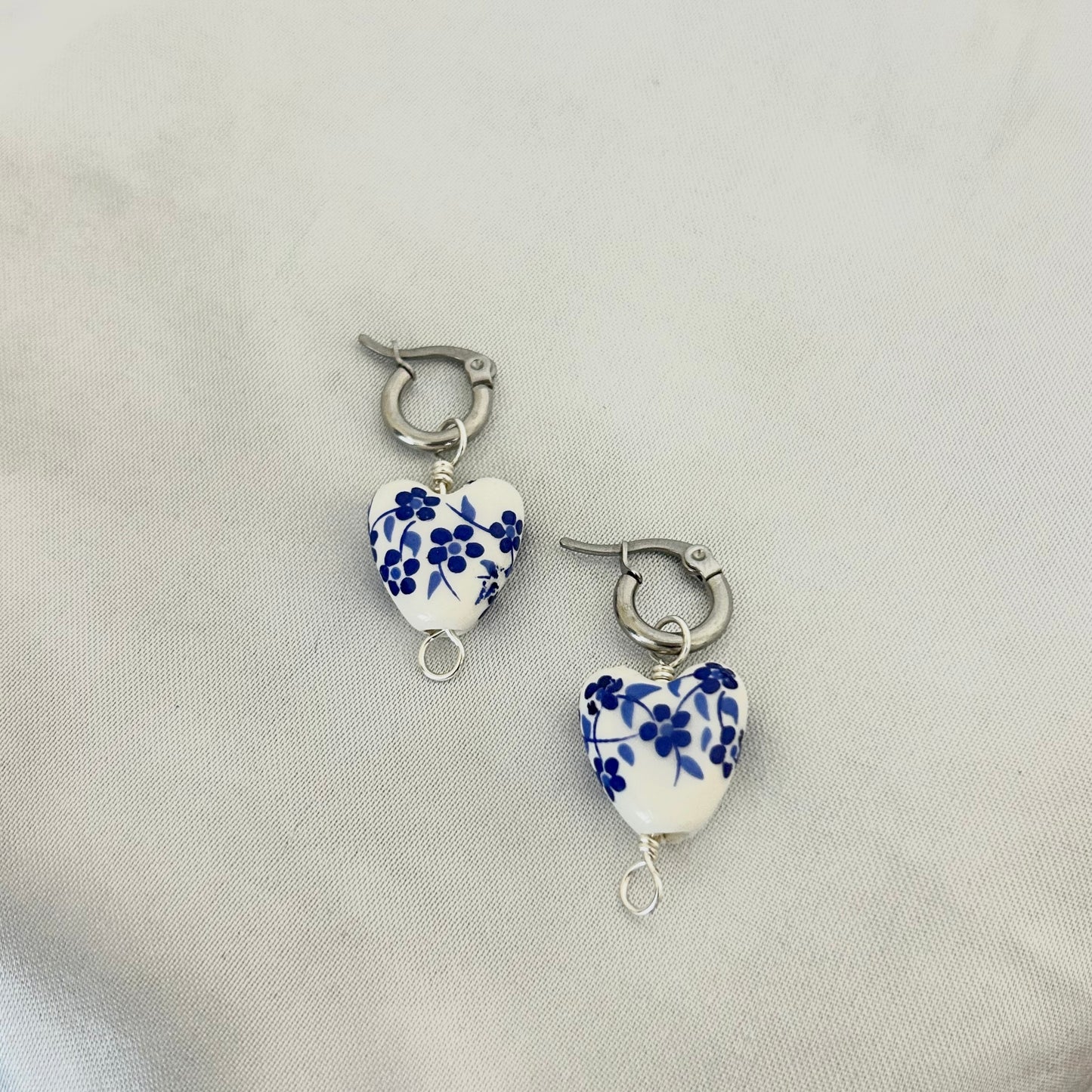 Vintage Heart Hoops