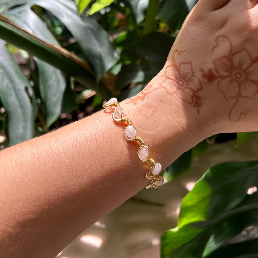 Rose Quartz Bangle