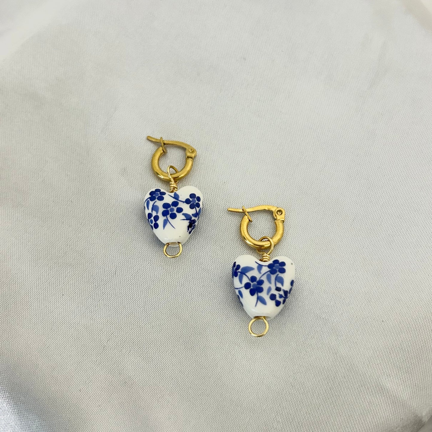 Vintage Heart Hoops