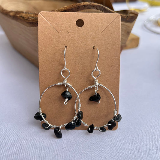 Onyx earrings