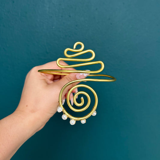 Delicate Pearls Arm Cuff