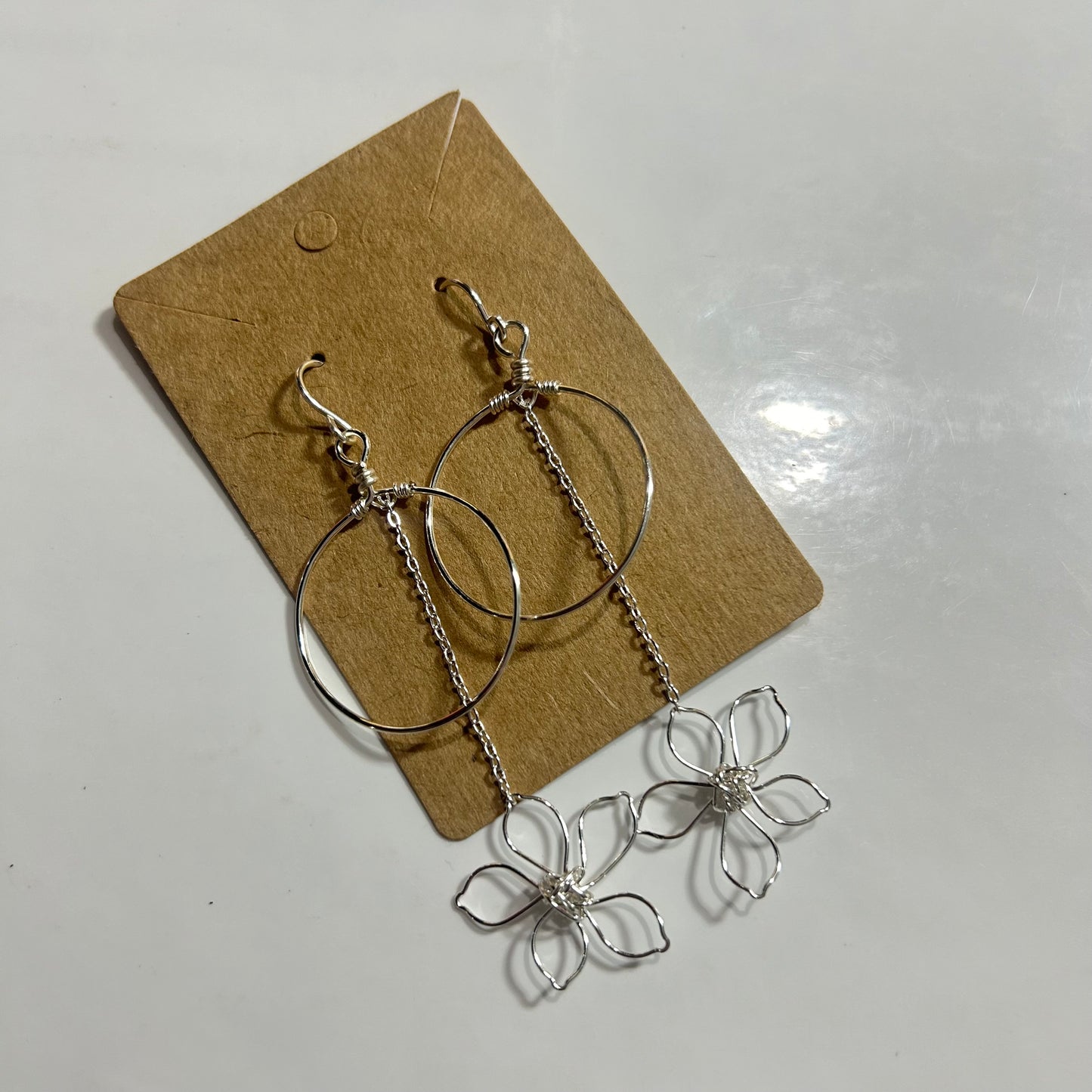 Hanging Flower earrings