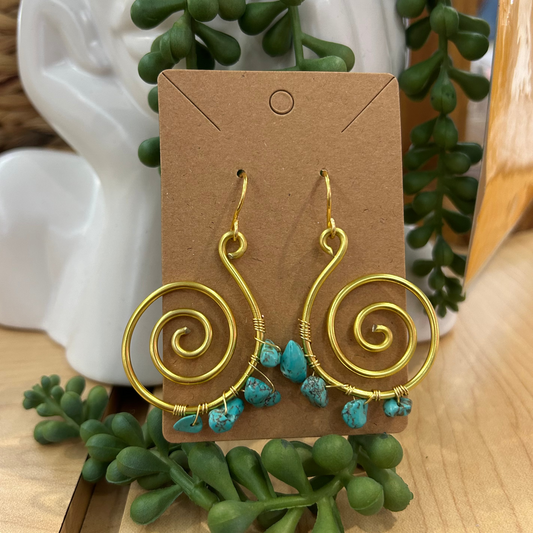 Turquoise Spirals