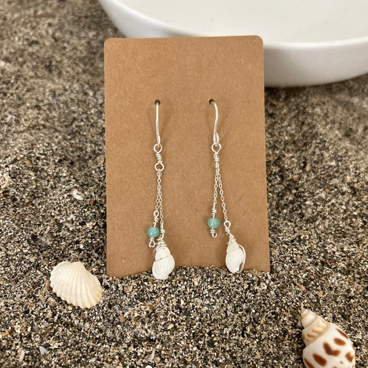 White-Shell Earrings