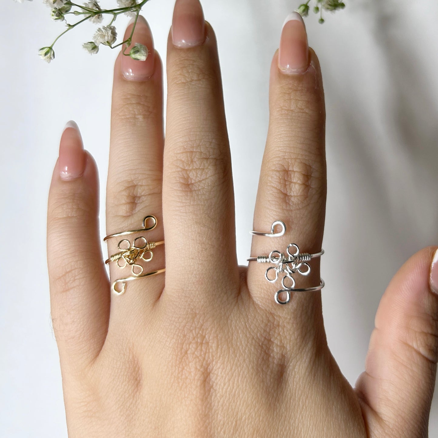 Floral Fusion Rings